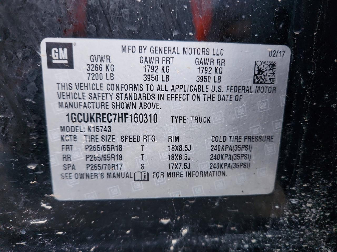 Chevrolet Silverado K1500 Lt