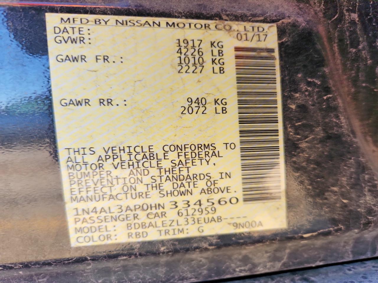 Nissan Altima 2.5 S