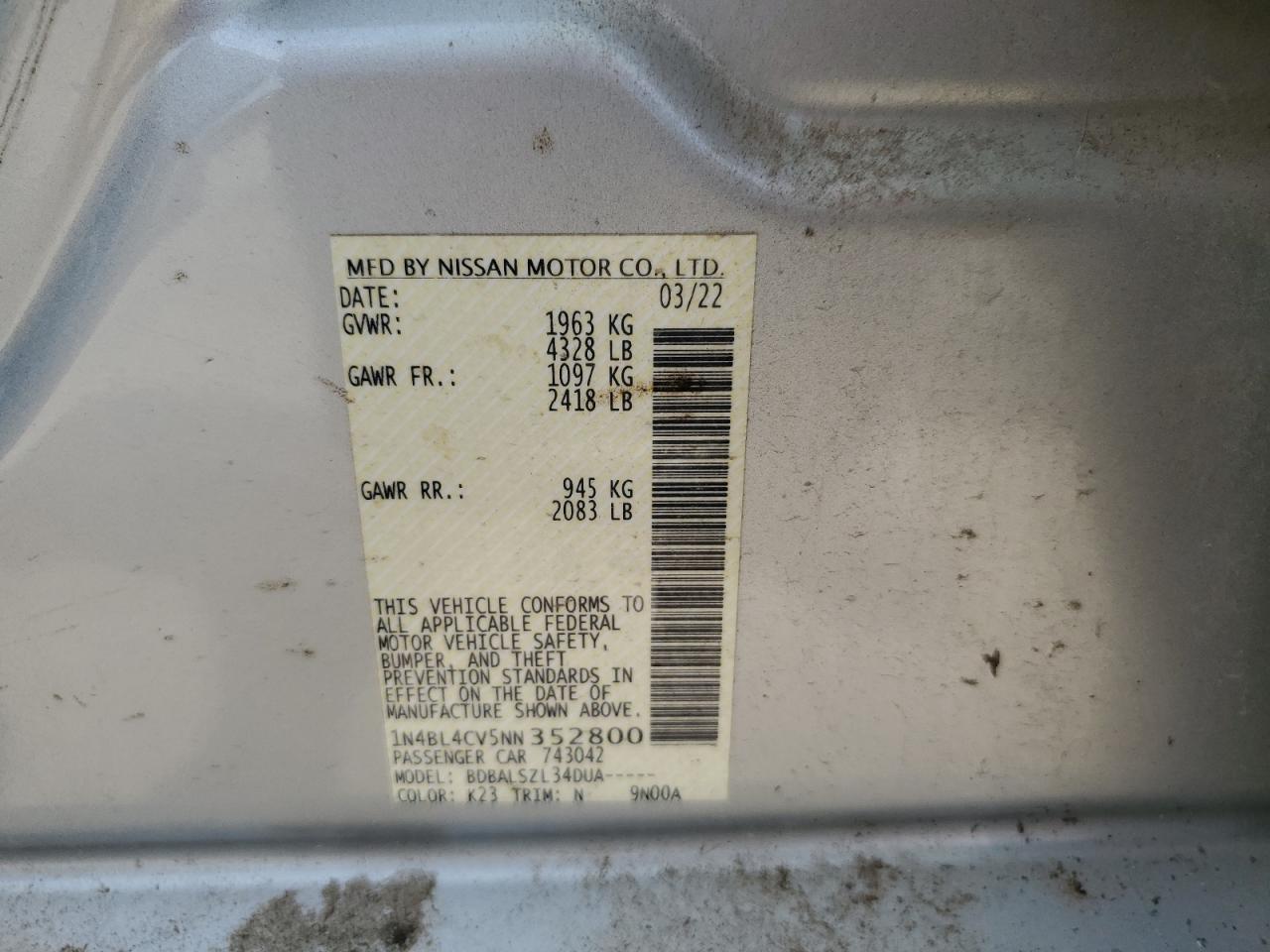 Nissan Altima Sr