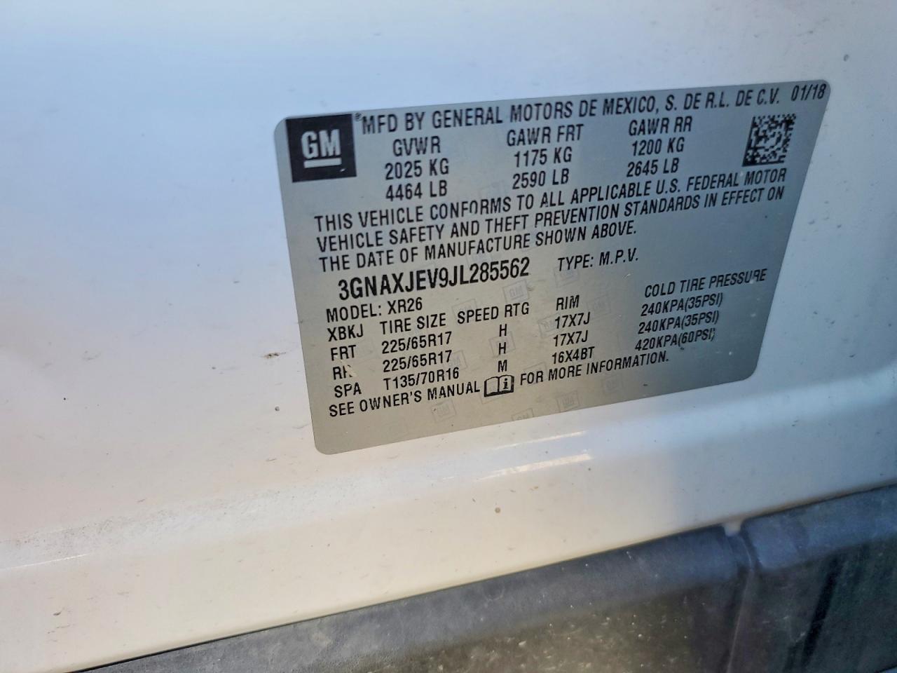 Chevrolet Equinox Lt