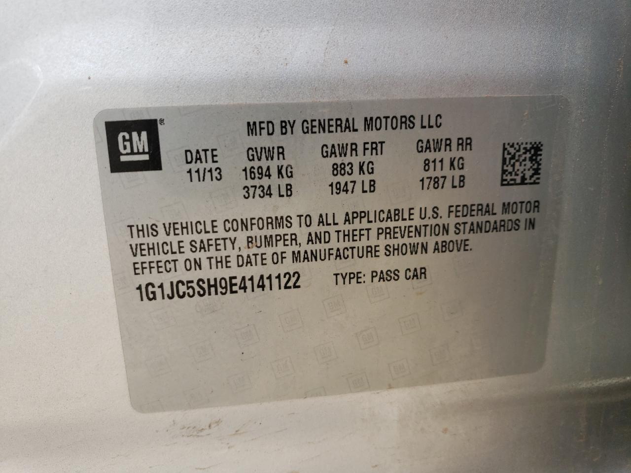 Chevrolet Sonic Lt