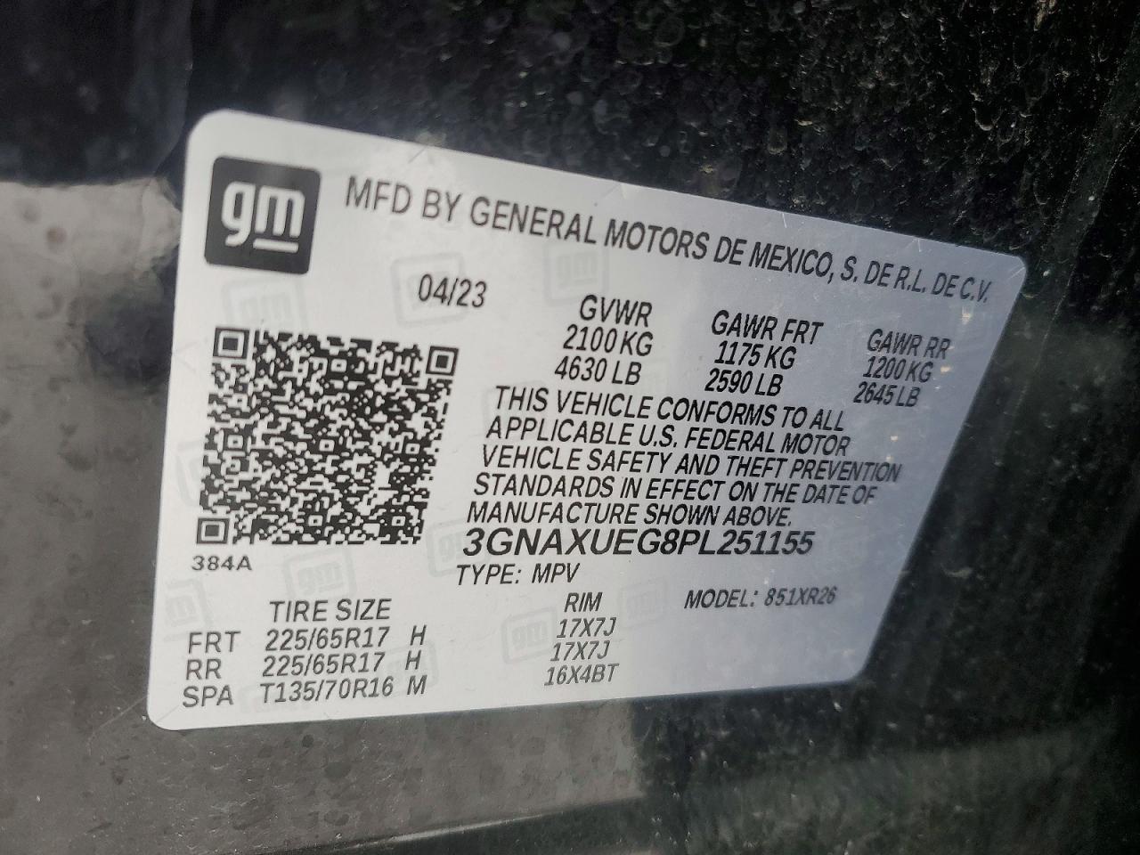Chevrolet Equinox Lt