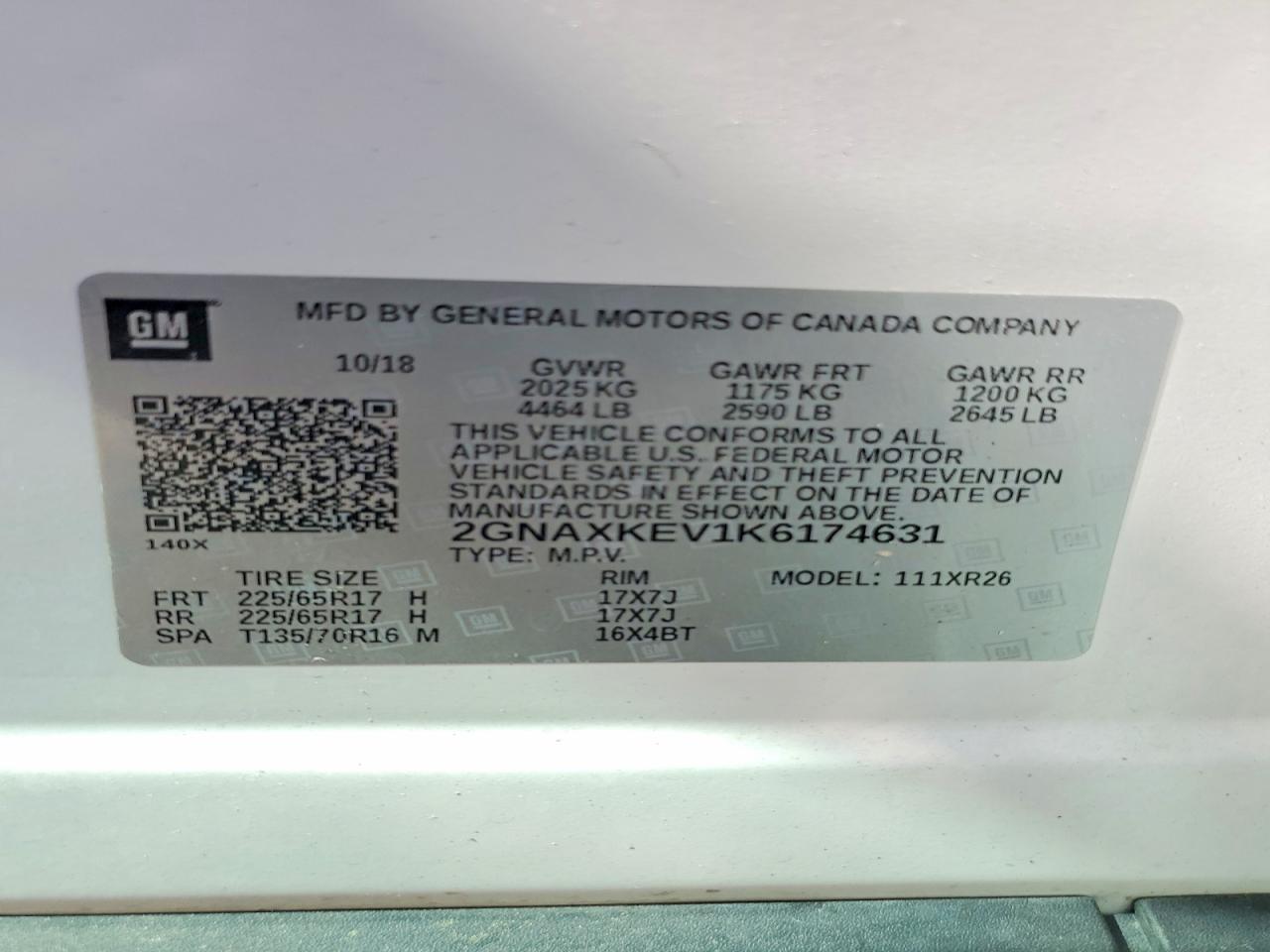 Chevrolet Equinox Lt