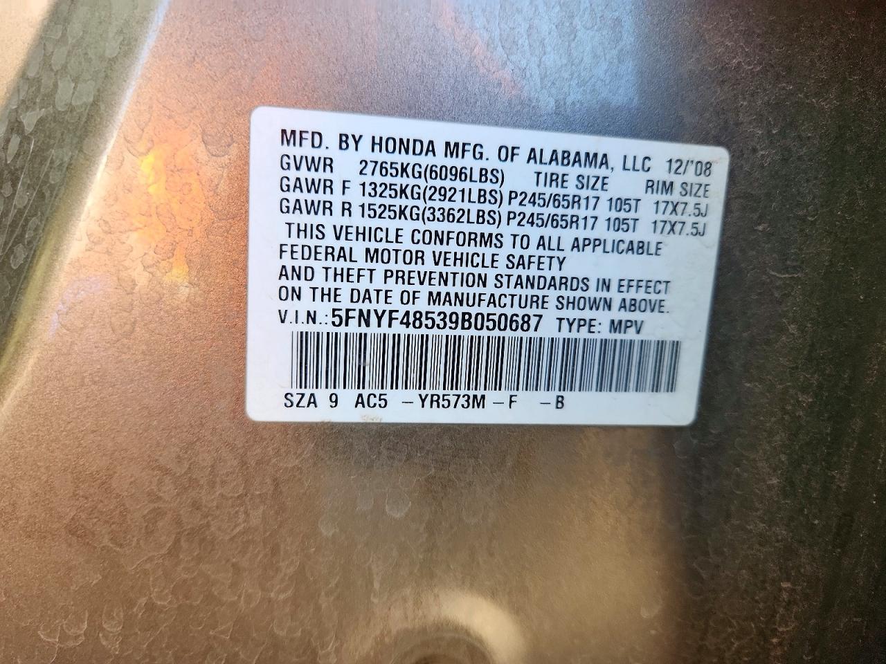 Honda Pilot Exl