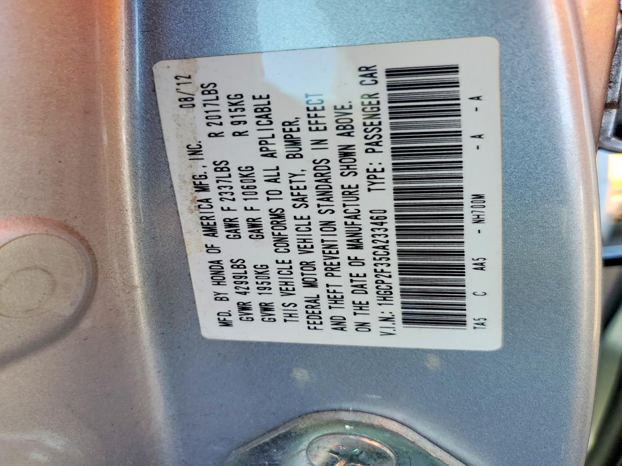 Honda Accord Lx