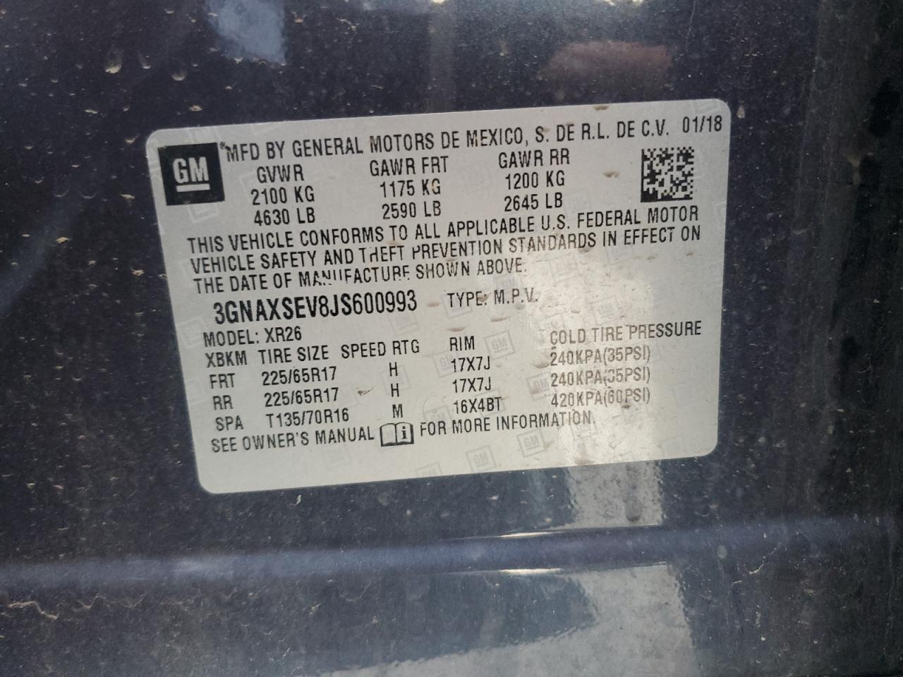 Chevrolet Equinox Lt