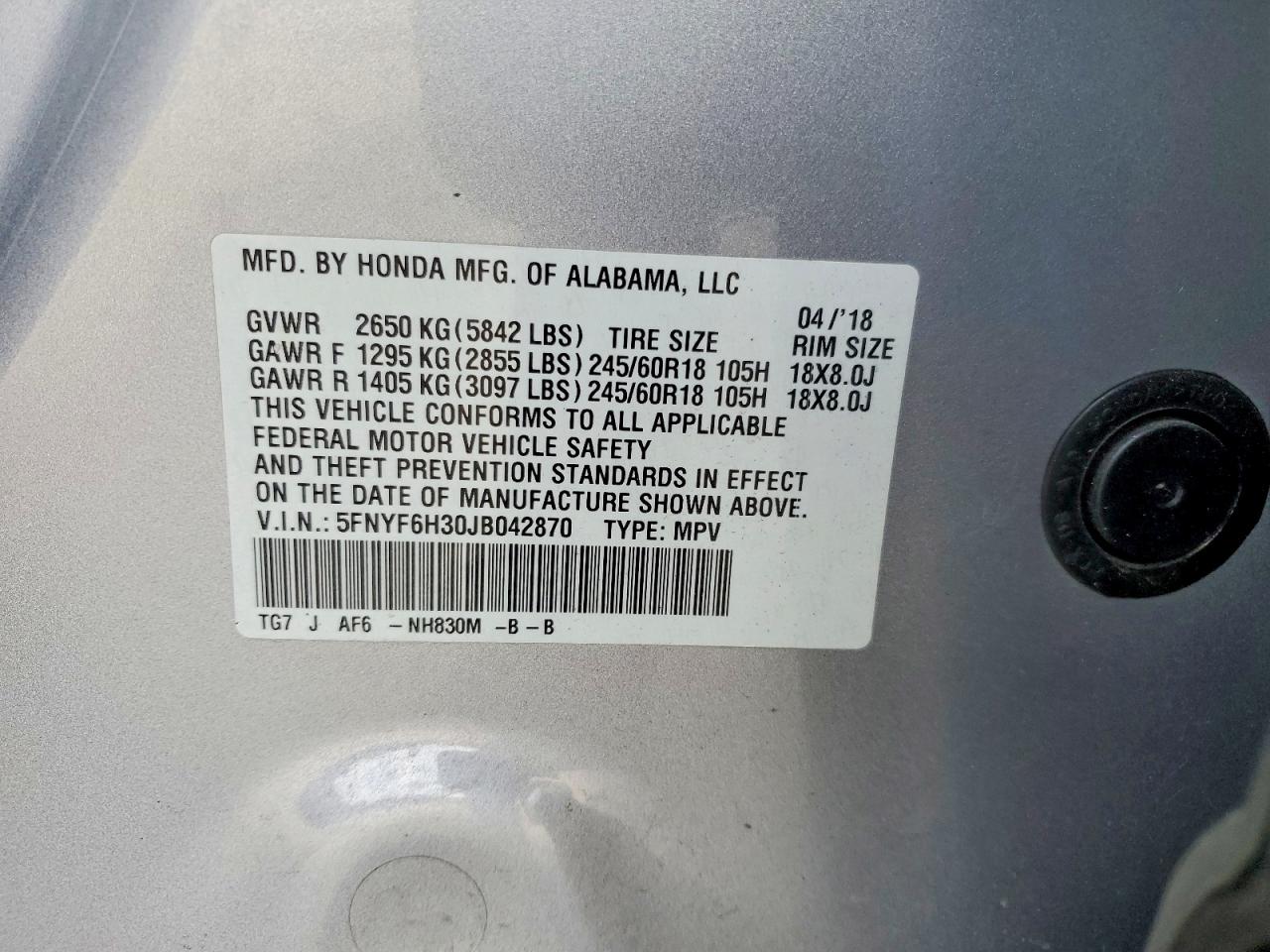 Honda Pilot Ex