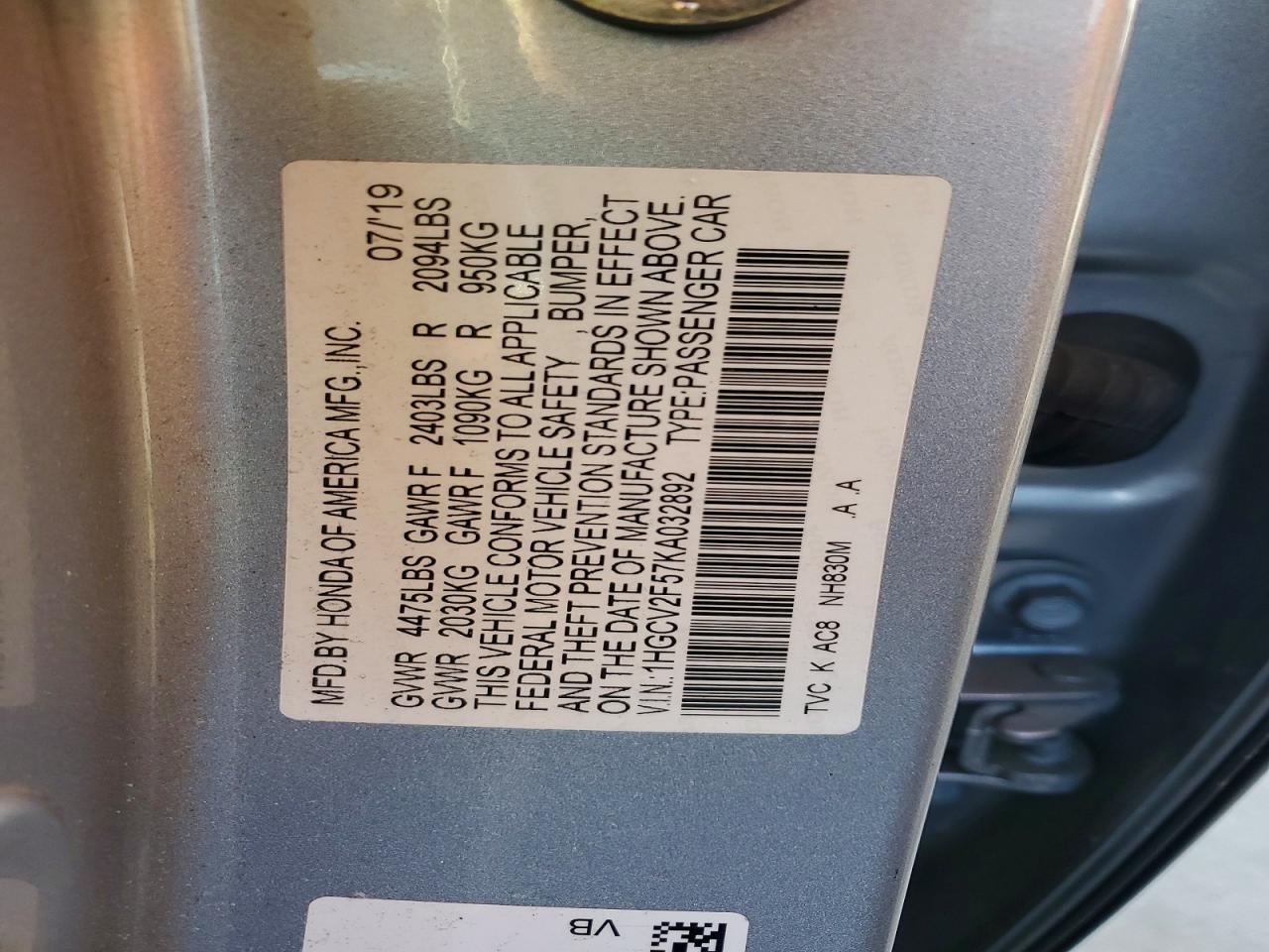 Honda Accord Ex-l