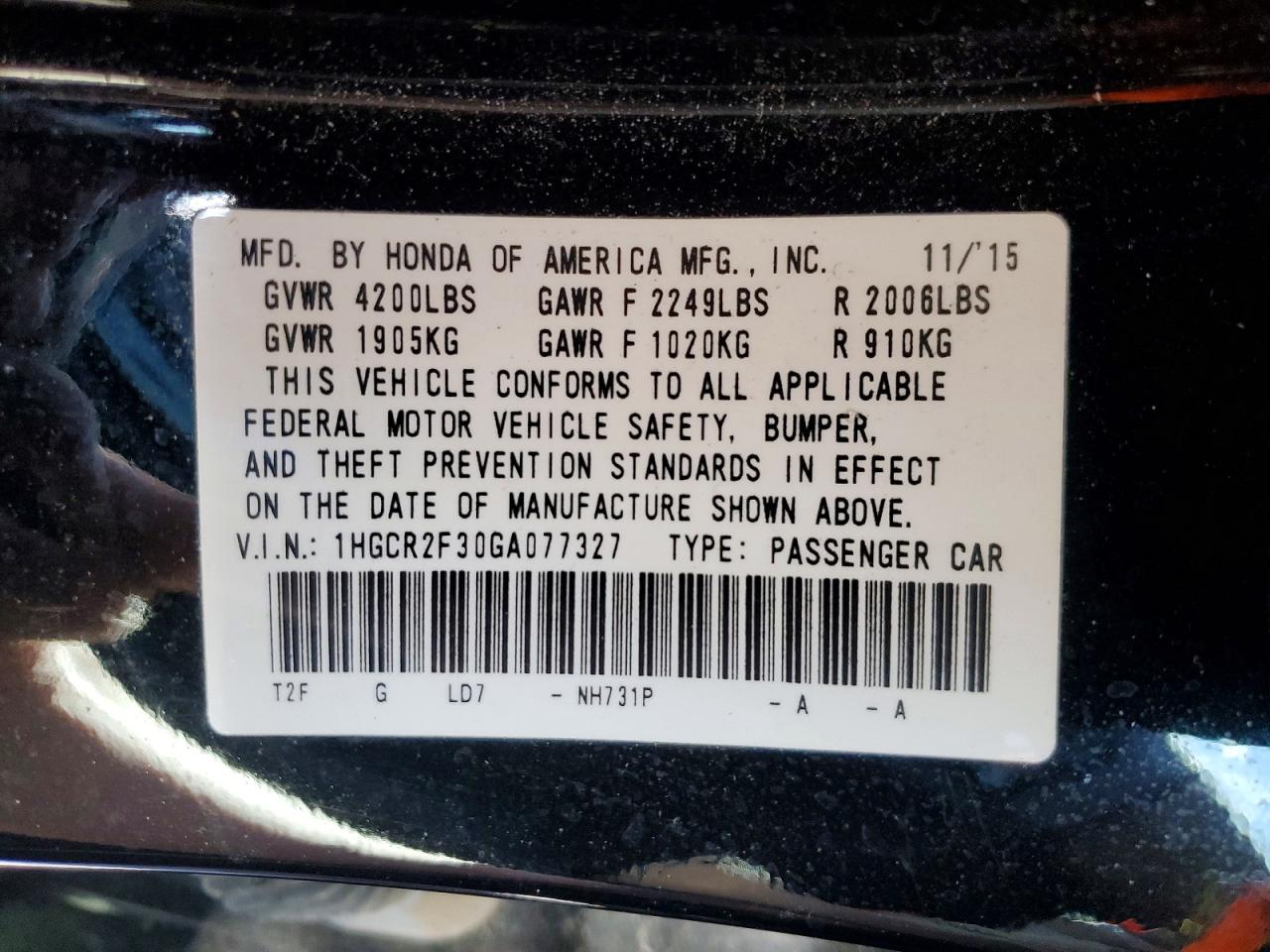 Honda Accord Lx