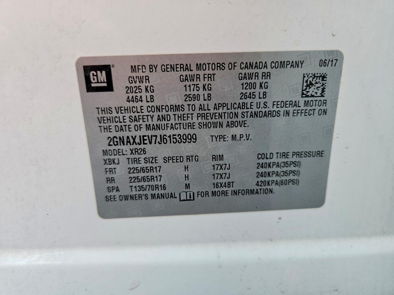 Chevrolet Equinox Lt
