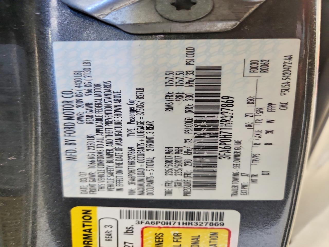Ford Fusion Se