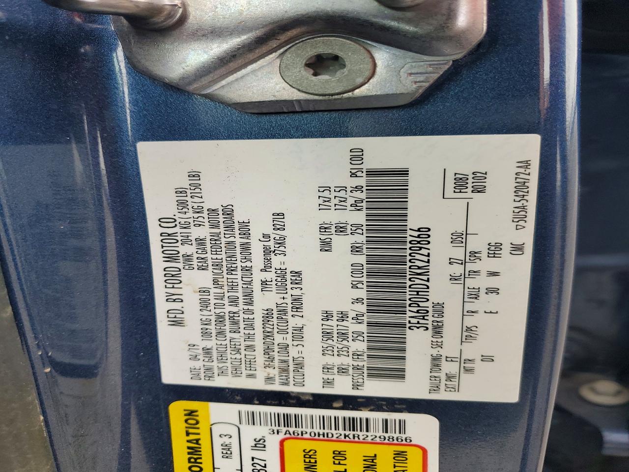 Ford Fusion Se