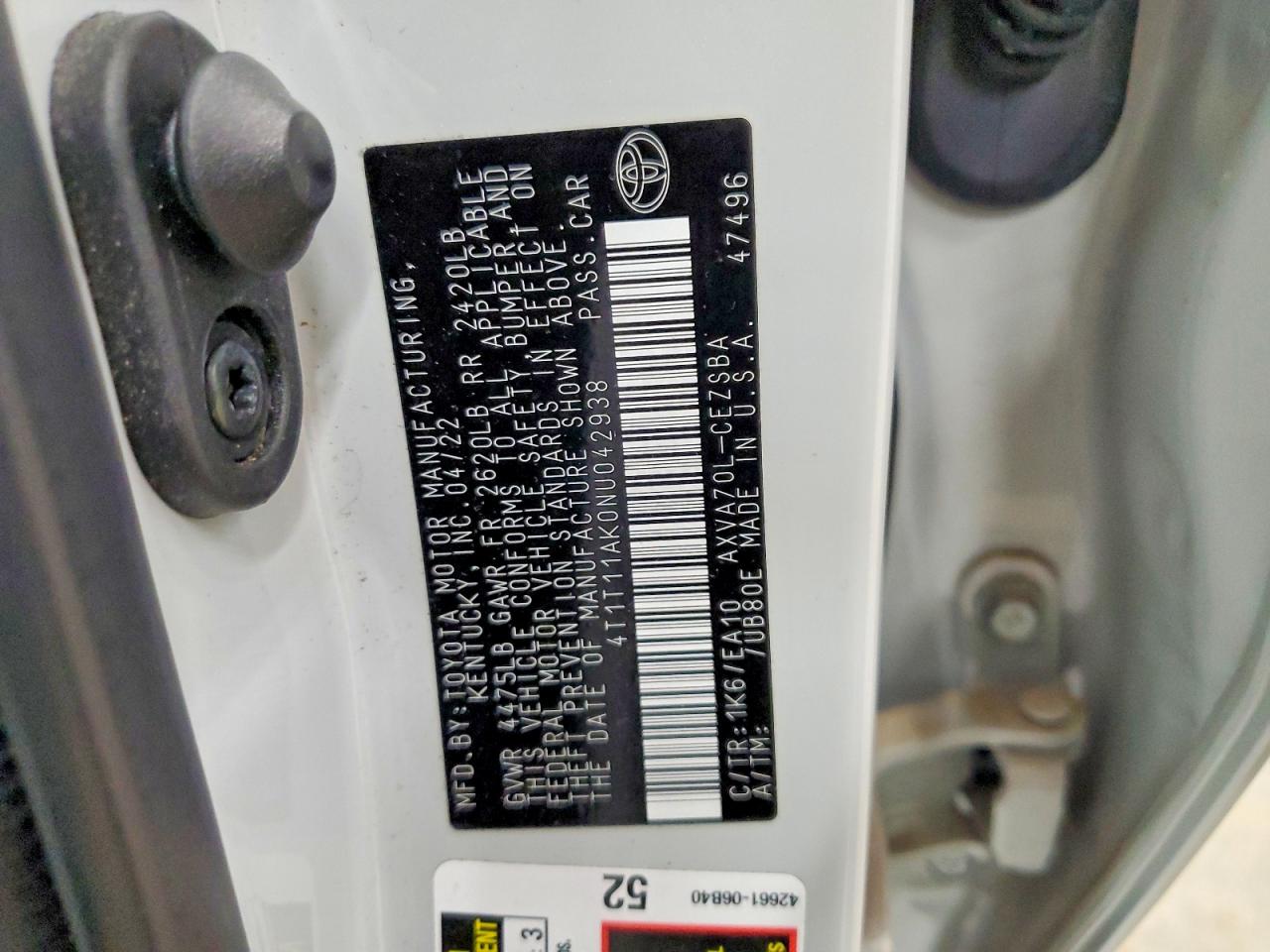 Toyota Camry Se