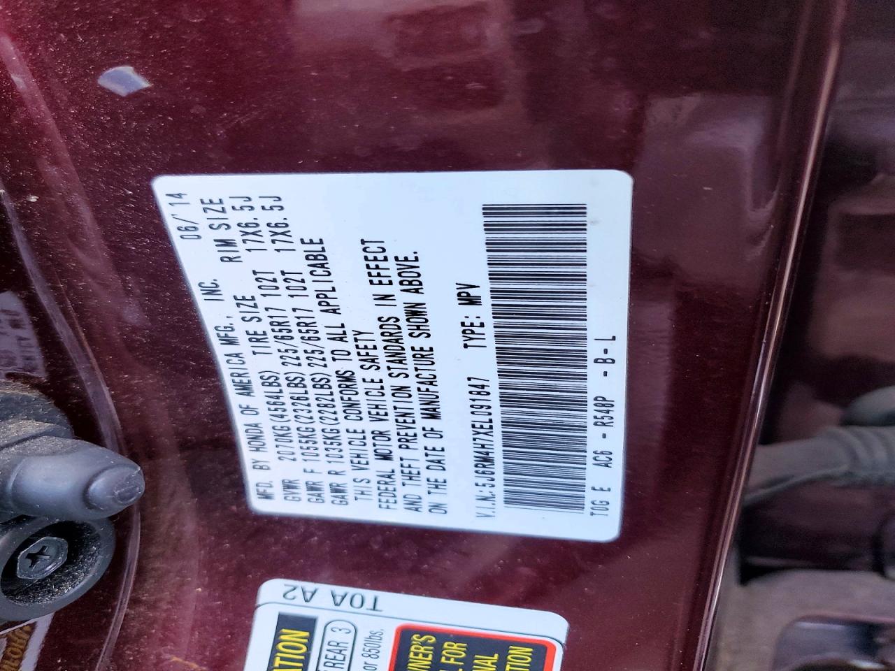 Honda Crv Exl