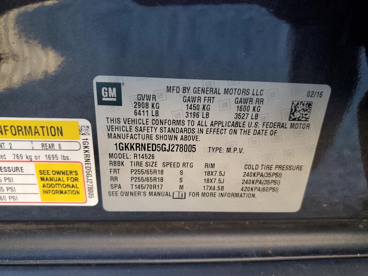 GMC Acadia Sle