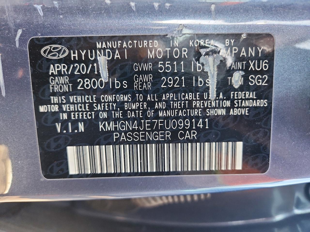 Hyundai Genesis 3.8l
