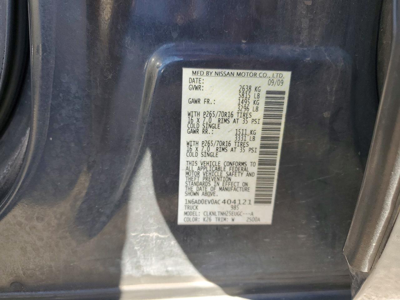 Nissan Frontier Crew Cab Se