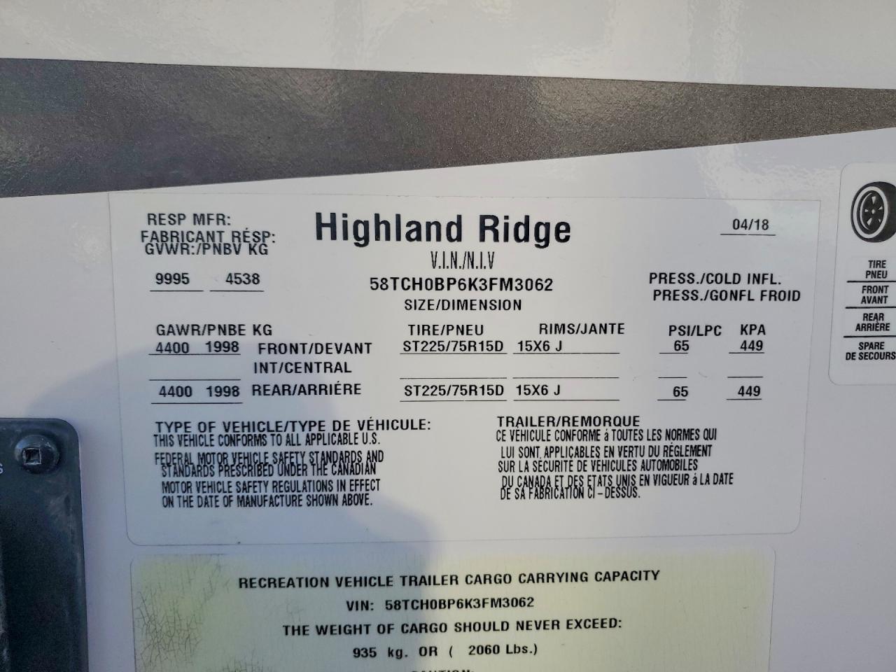Highland Ridge Fifth Whee