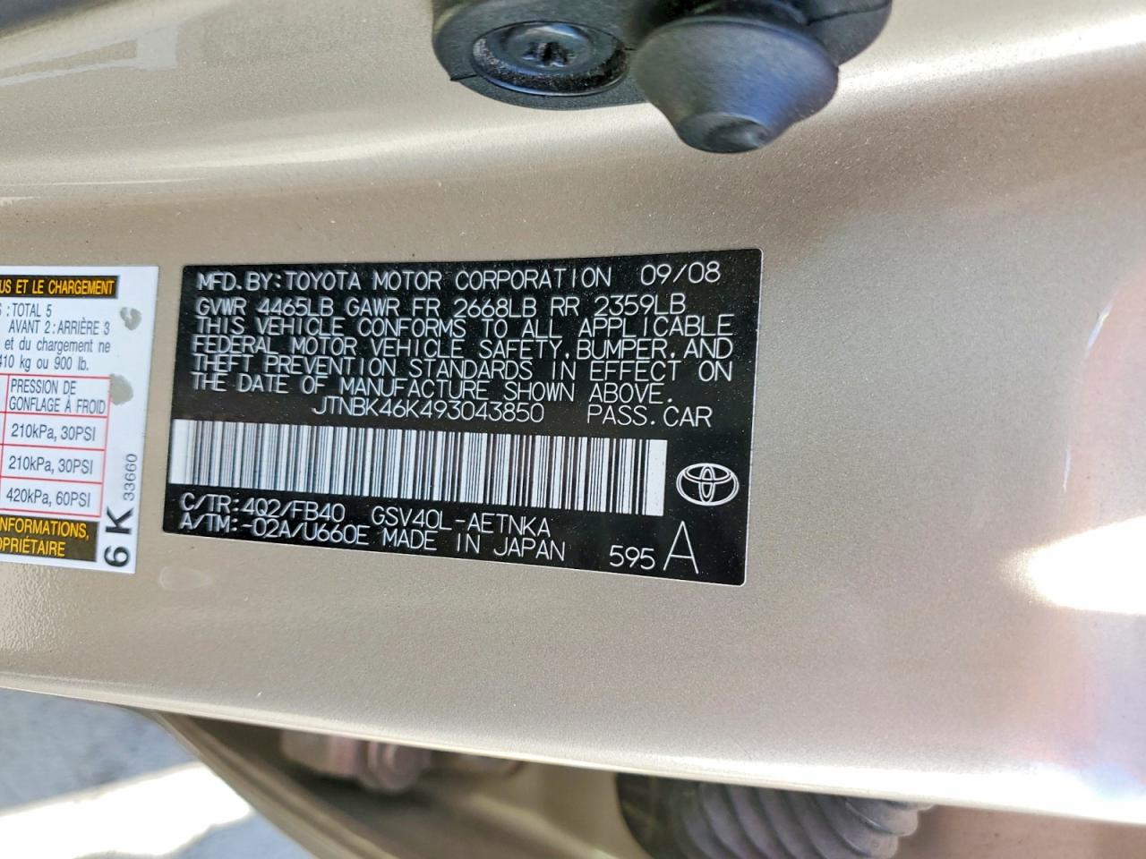 Toyota Camry Le V6
