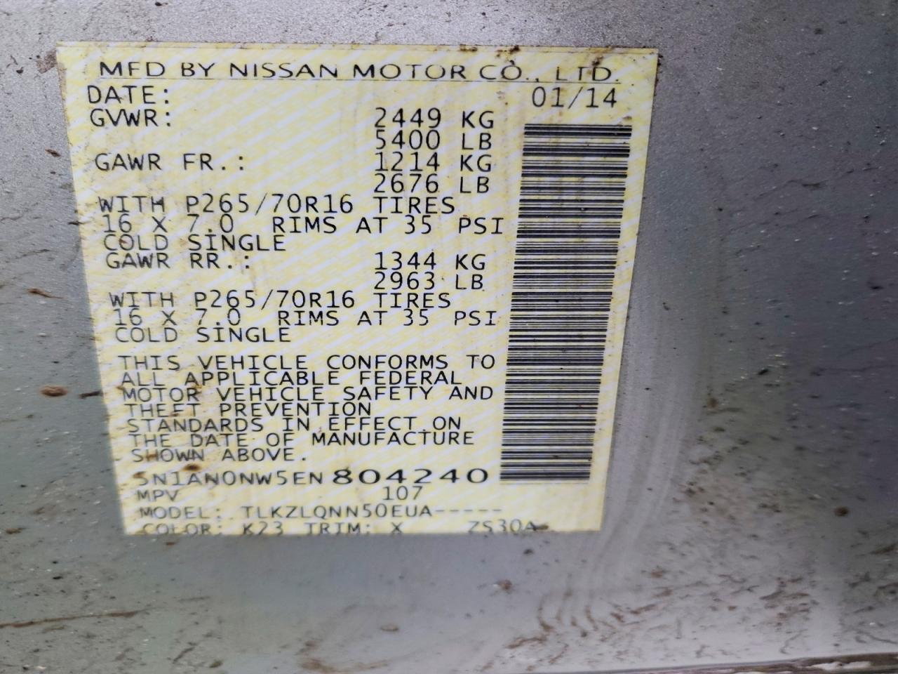 Nissan Xterra X