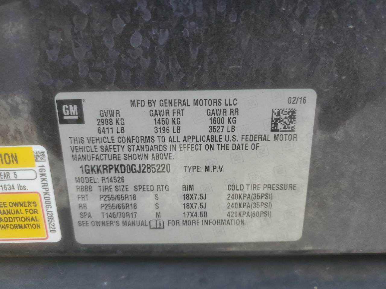 GMC Acadia Sle