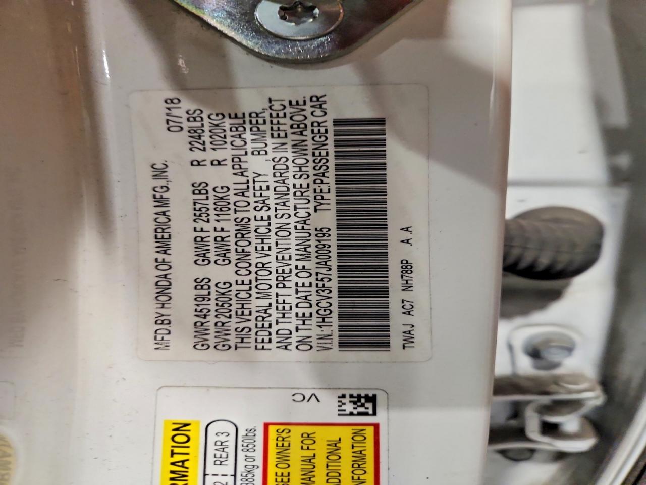 Honda Accord Hybrid Exl