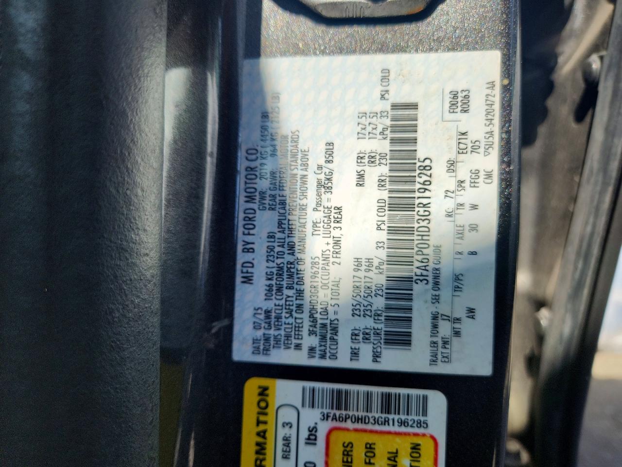 Ford Fusion Se