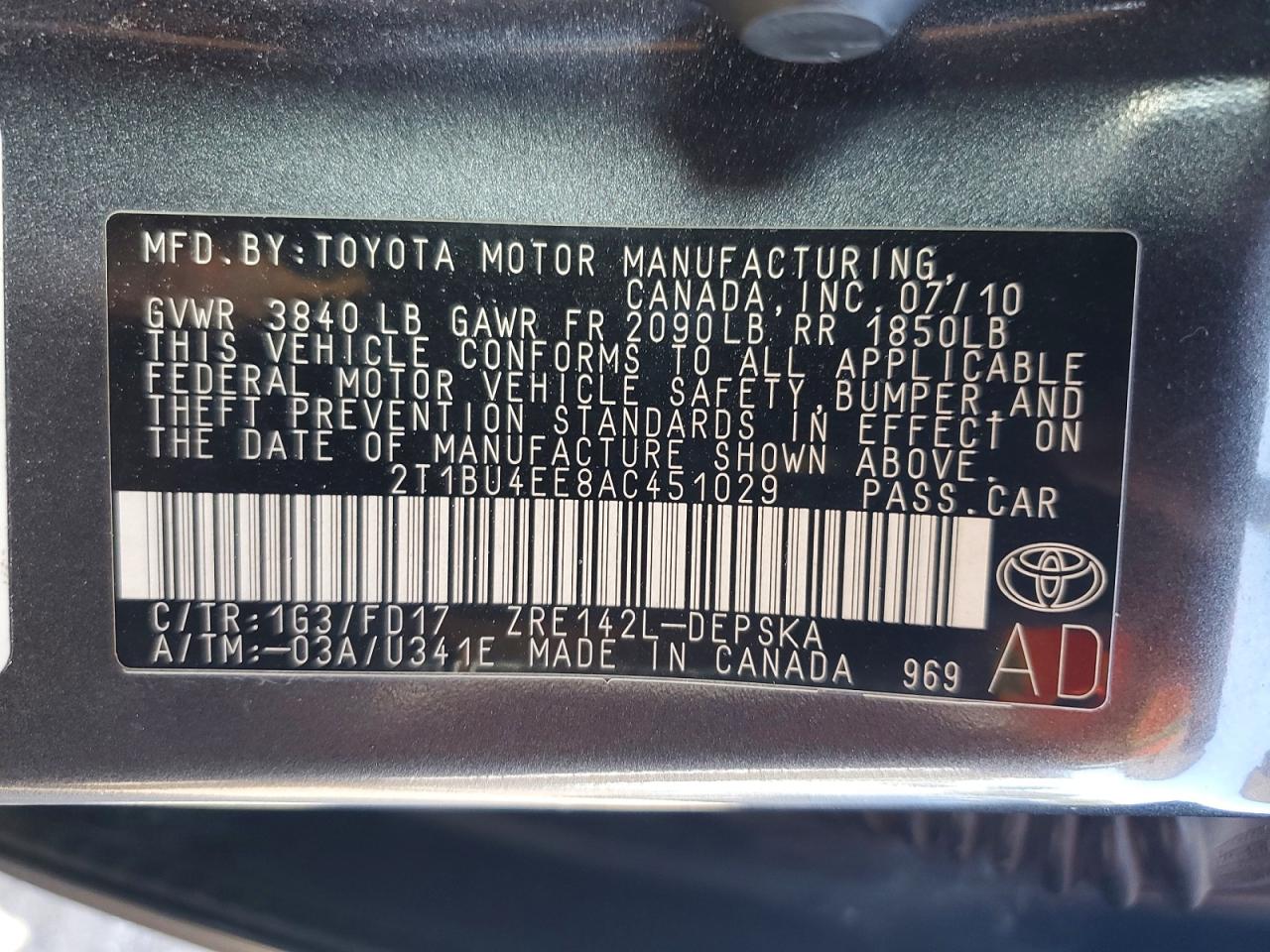 Toyota Corolla S