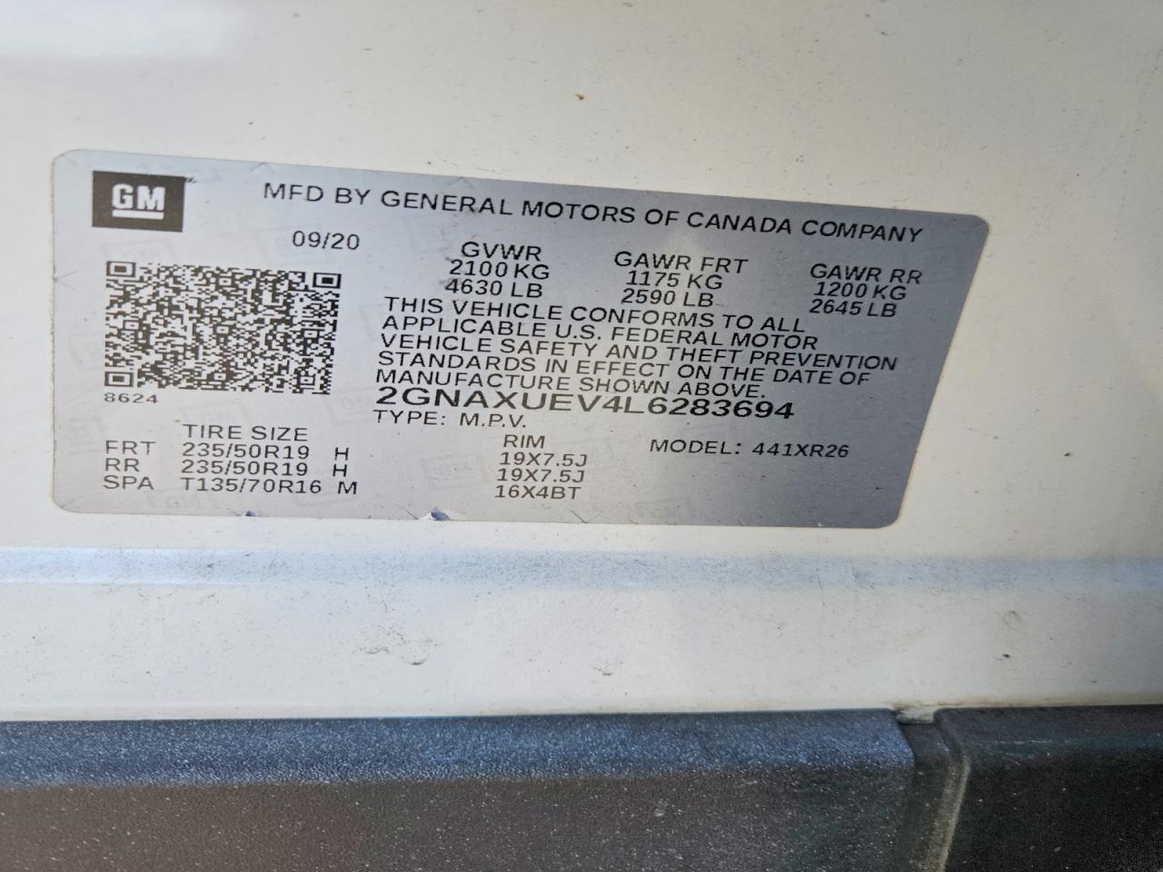 Chevrolet Equinox Lt