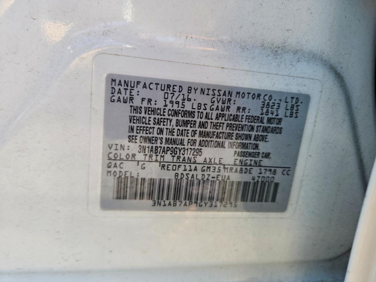 Nissan Sentra Sv