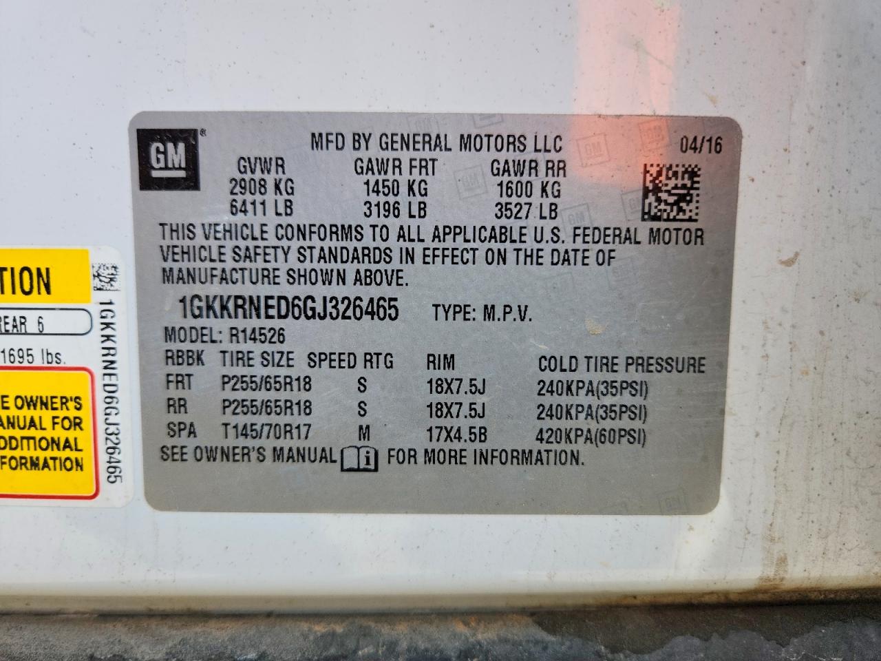 GMC Acadia Sle