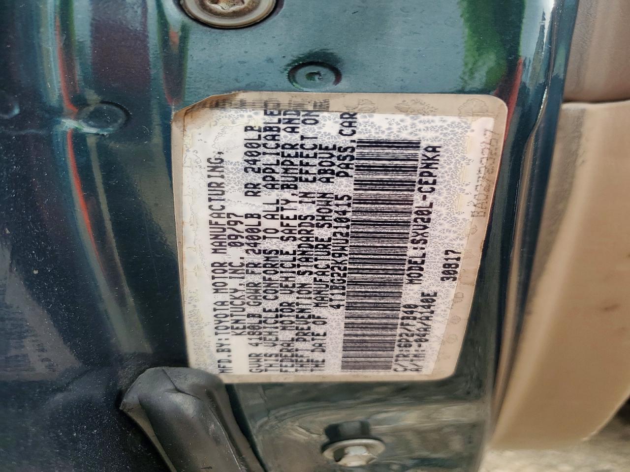 Toyota Camry Le