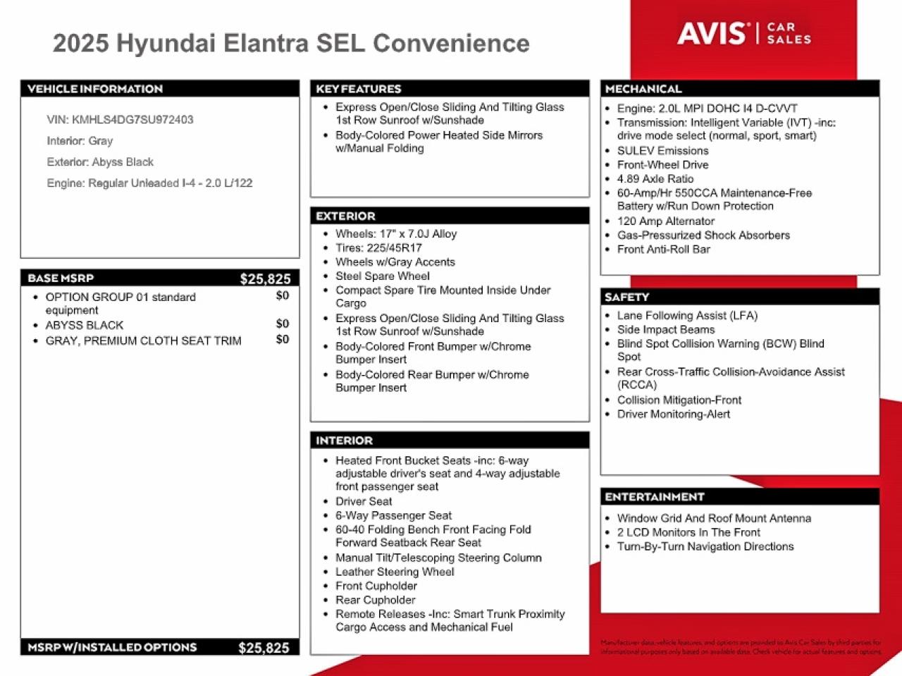 Hyundai ELANTRA Sel