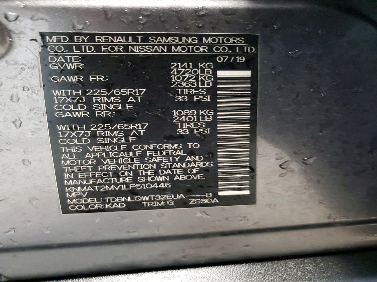 Nissan Rogue Sv