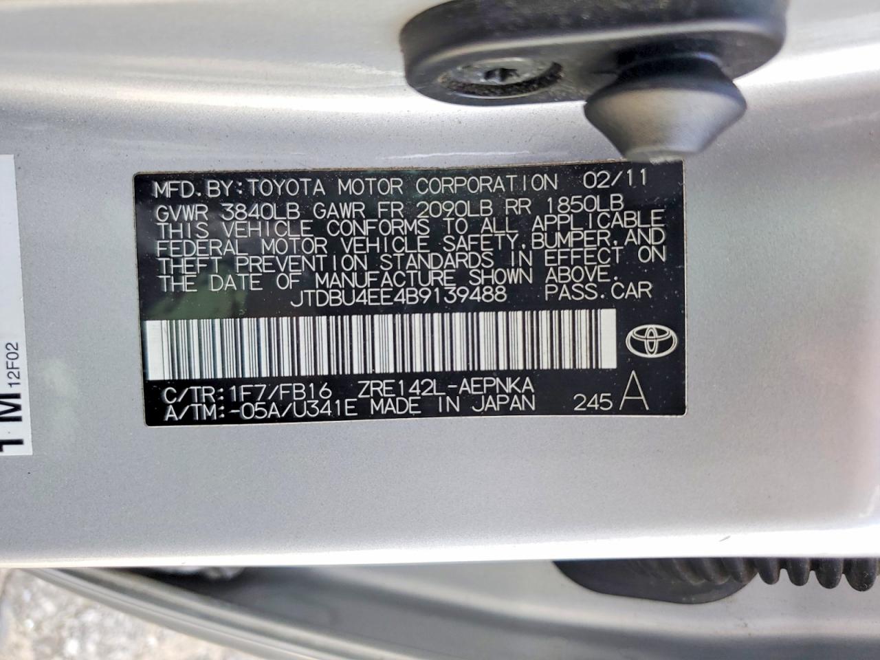 Toyota Corolla Le