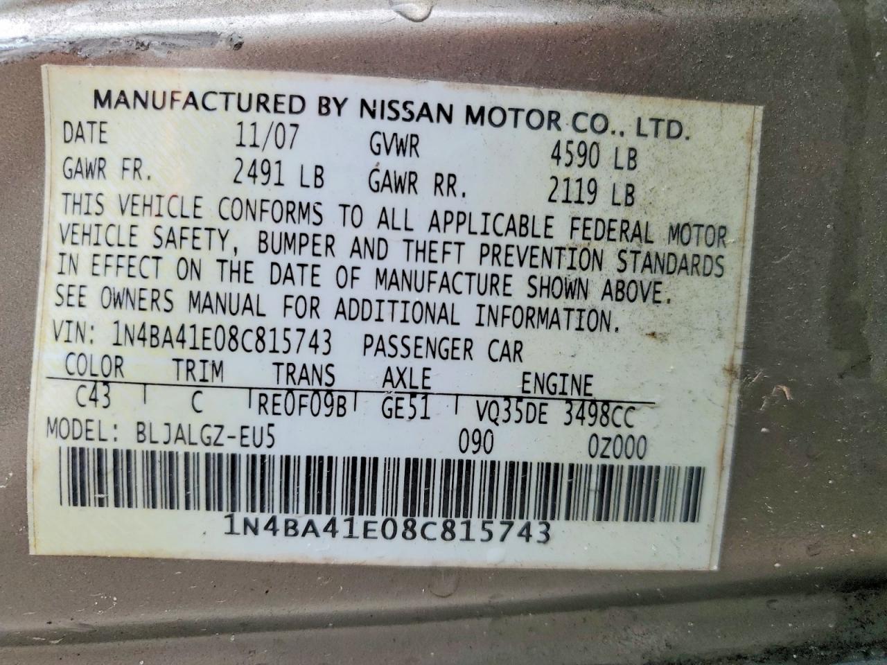 Nissan Maxima 3.5 Se