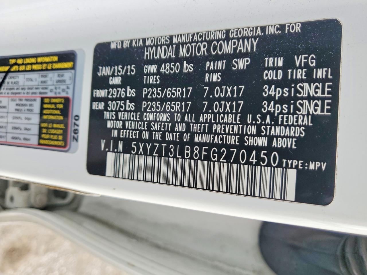 Hyundai SANTA FE 2.4l
