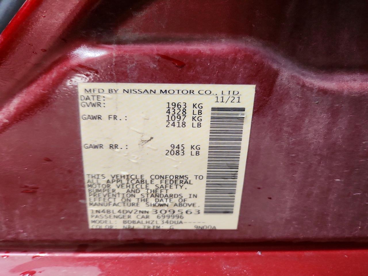 Nissan Altima Sv