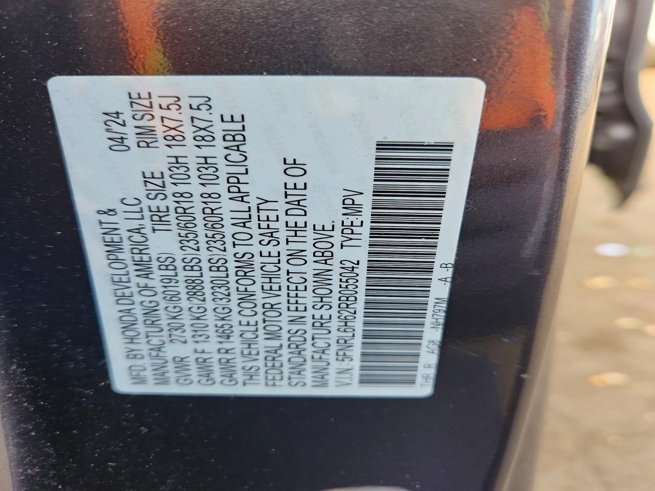 Honda Odyssey Exl