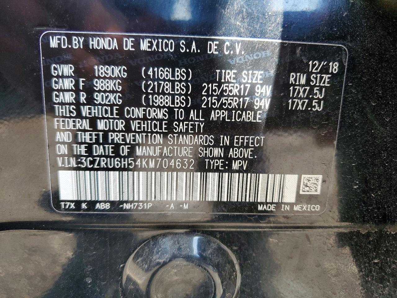 Honda HR-V Ex