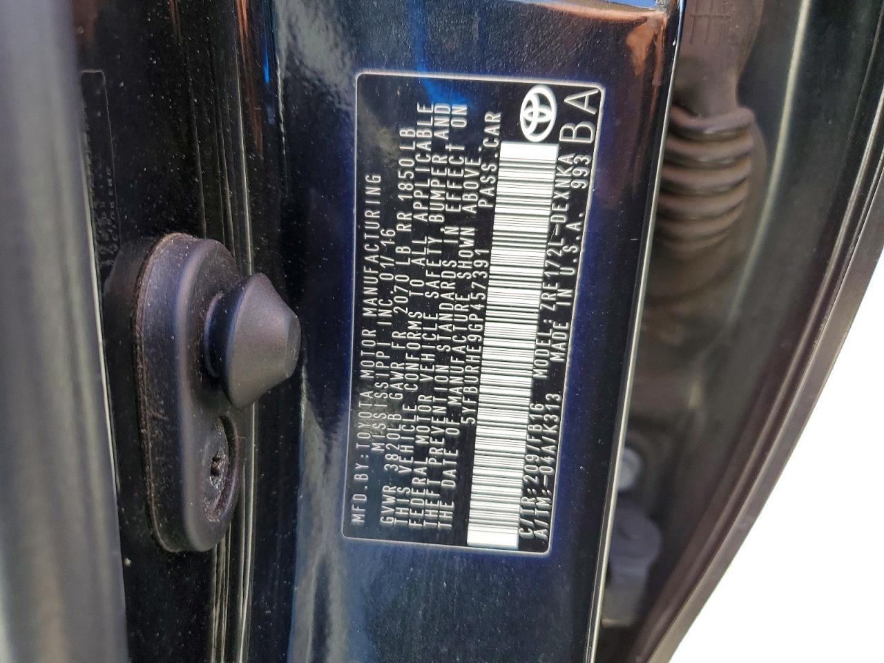 Toyota Corolla Le Plus