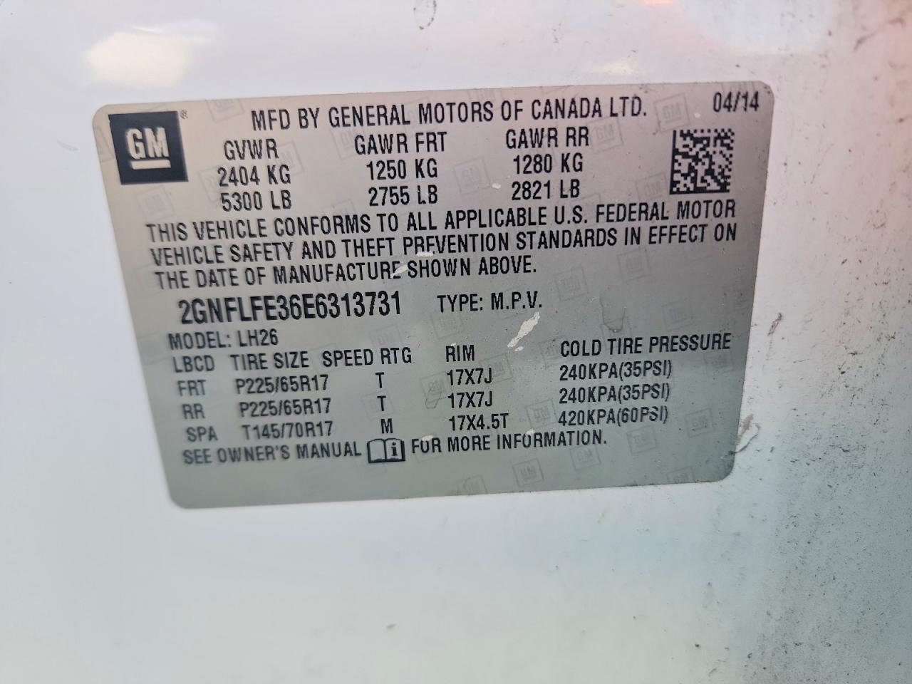 Chevrolet Equinox Lt