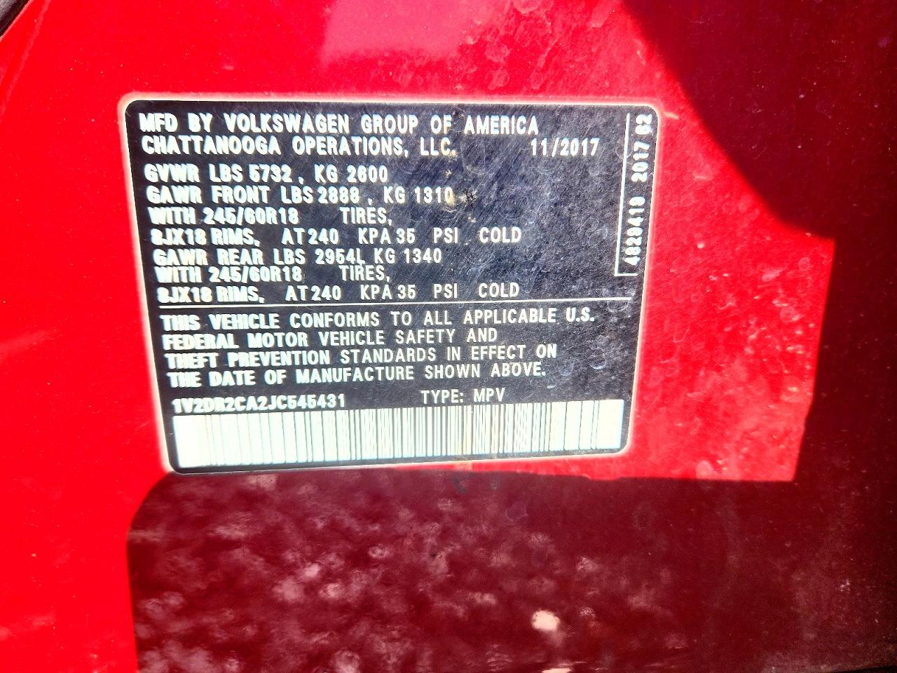 Volkswagen Atlas Se