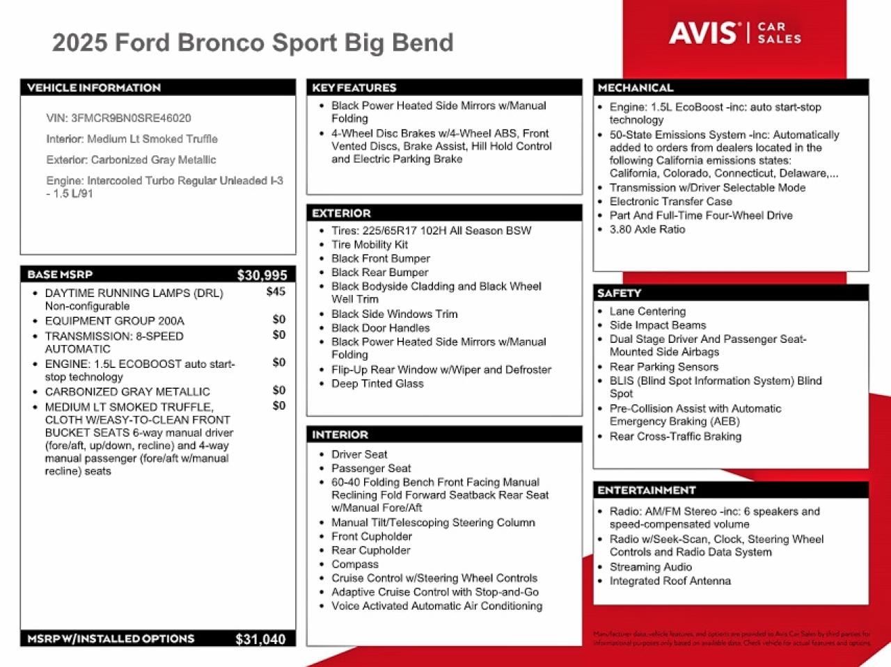Ford Bronco Big Bend