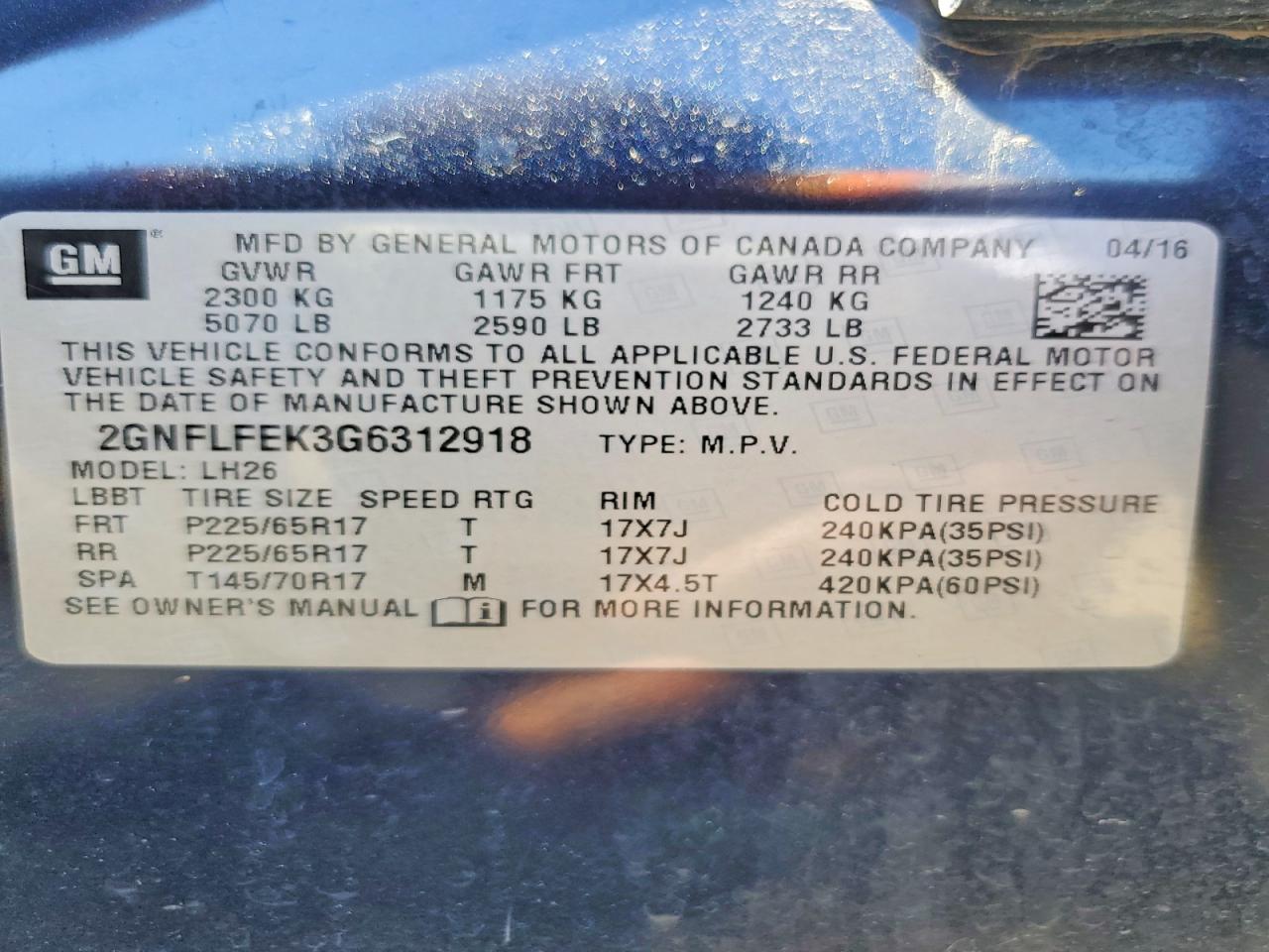 Chevrolet Equinox Lt