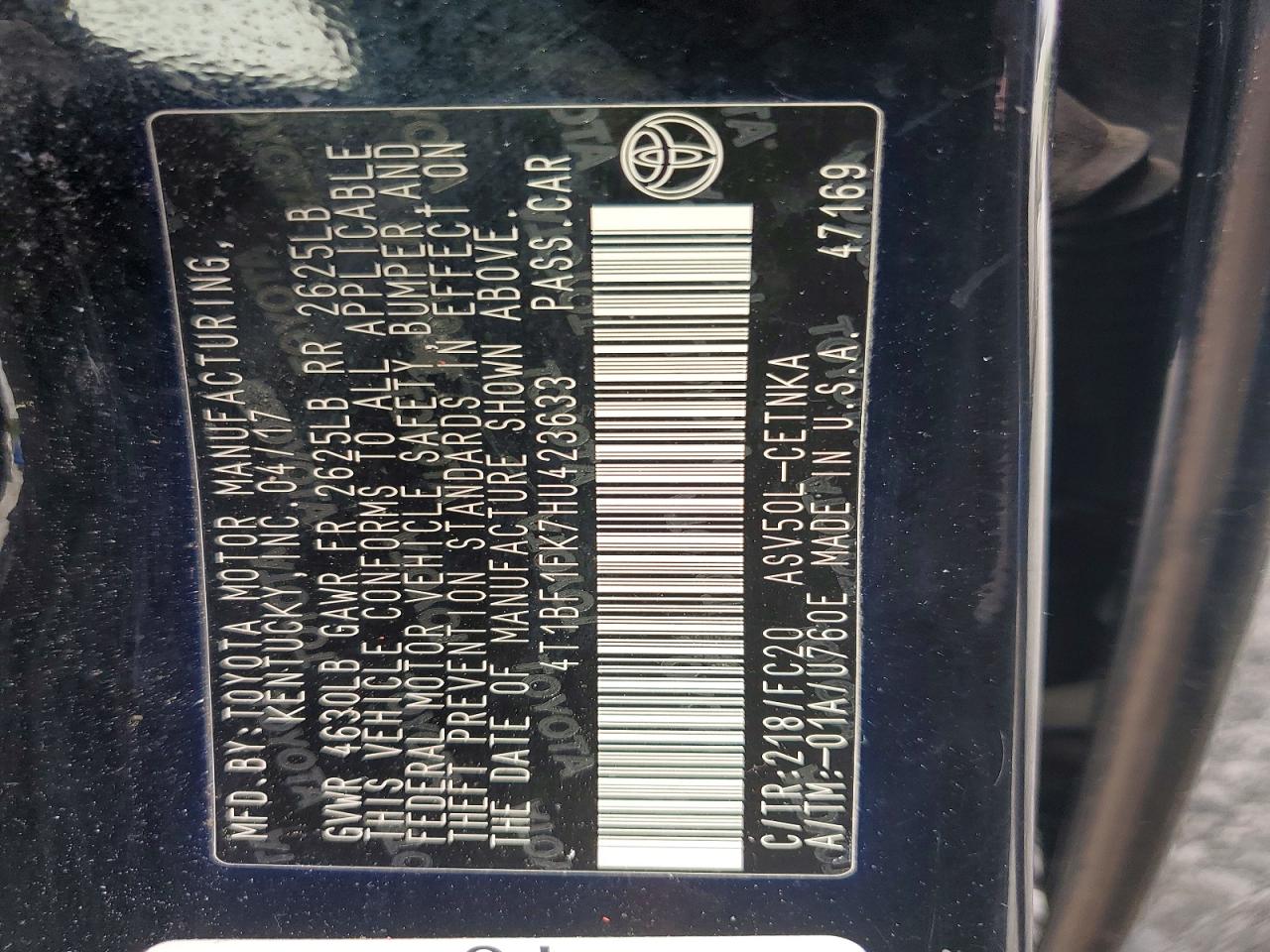 Toyota Camry Le