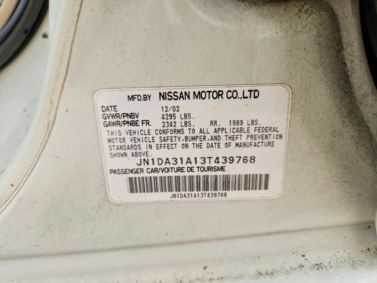 Nissan Maxima Gxe