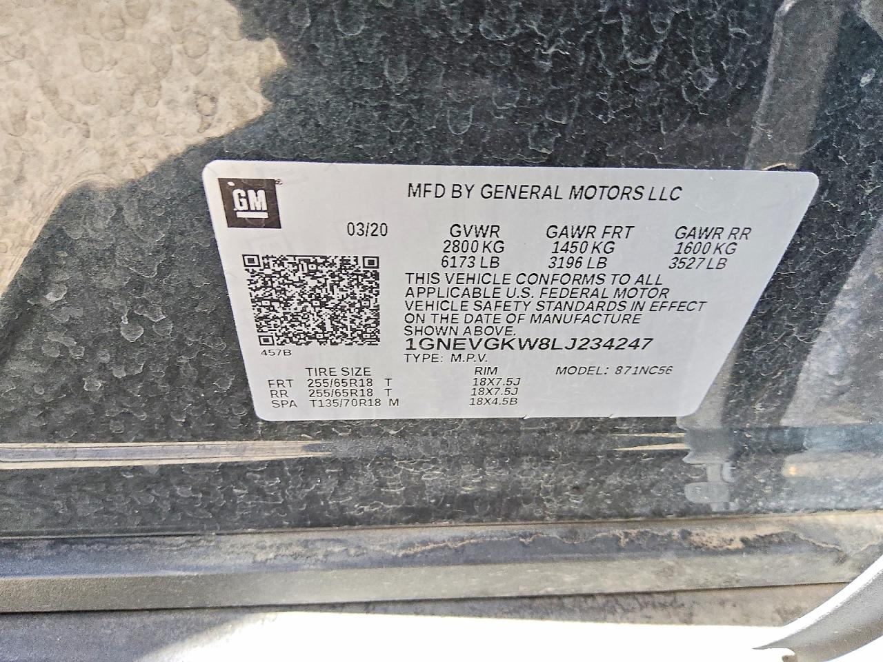 Chevrolet Traverse Lt