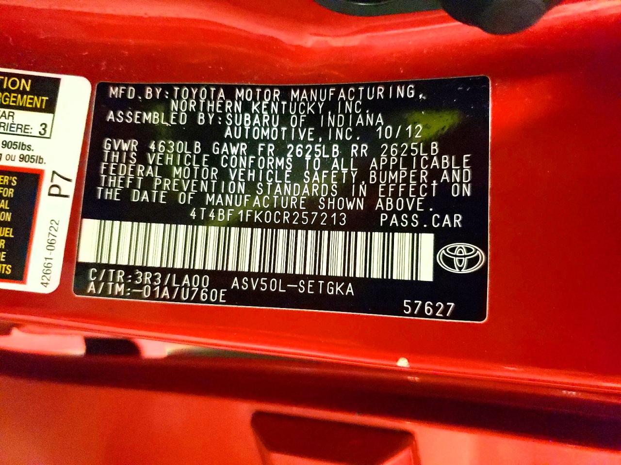 Toyota Camry Xle