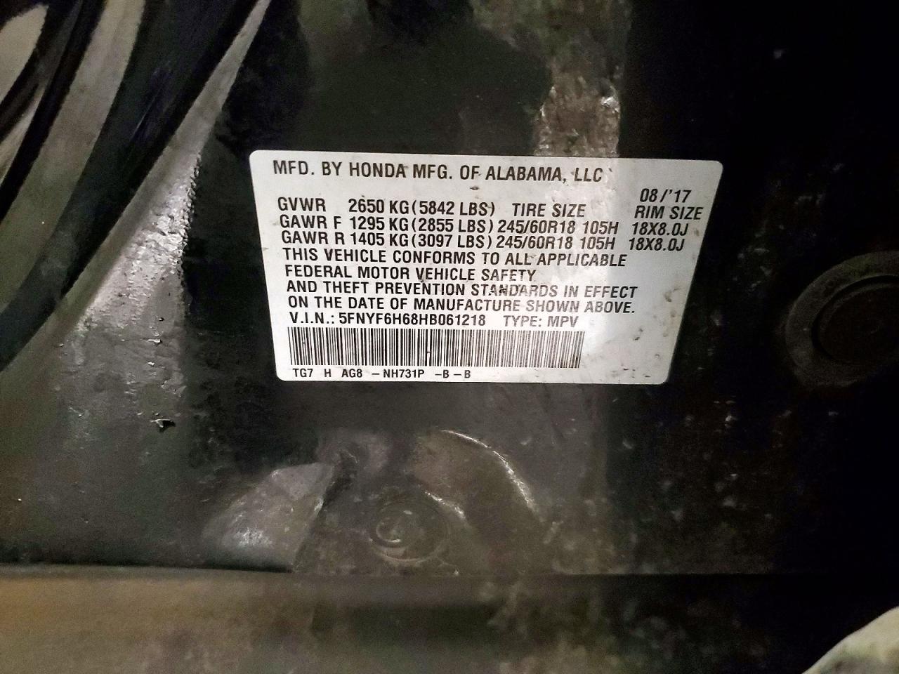 Honda Pilot Exl